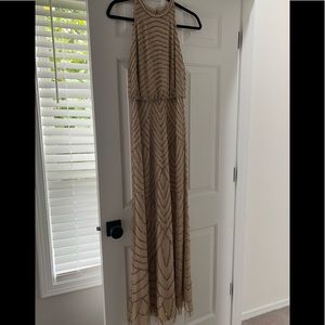 Adrianna Papell Sequin floor length gown